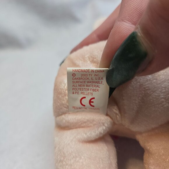 Ty Beanie Baby Dear Bear 2003 Pink Plush Stuffed Animal Collectible‎ 6” - Picture 4 of 8